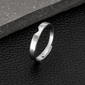 Men 925 Sterling Silver Rhodium Plated Cupid Arrow Ring