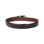 Brown Textured Leather Belt